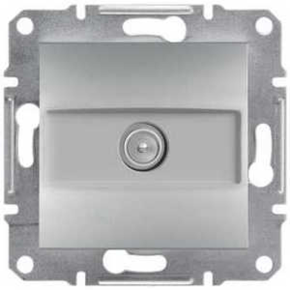 Розетка телевизионная конечная Schneider Electric Asfora Алюминий EPH3200161